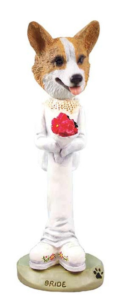 Pembroke Welsh Corgi Bride Doogie Collectible Dog Figurine