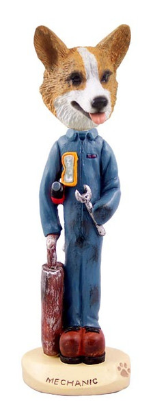 Pembroke Welsh Corgi Mechanic Doogie Collectible Dog Figurine