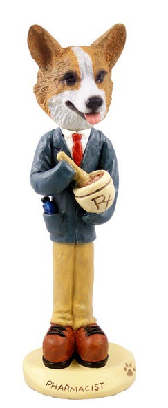 Pembroke Welsh Corgi Pharmacist Doogie Collectible Dog Figurine