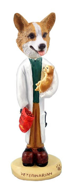 Pembroke Welsh Corgi Veterinarian Doogie Collectible Dog Figurine
