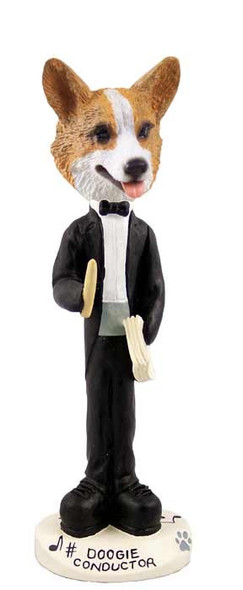 Pembroke Welsh Corgi Conductor Doogie Collectible Dog Figurine