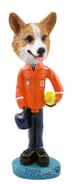 Pembroke Welsh Corgi U S Coast Guard Doogie Collectible Dog Figurine