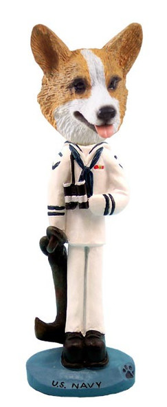 Pembroke Welsh Corgi U S Navy Doogie Collectible Dog Figurine