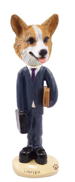Pembroke Welsh Corgi Lawyer Doogie Collectible Dog Figurine