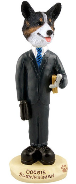 Cardigan Welsh Corgi Businessman Doogie Collectible Dog Figurine