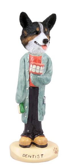 Cardigan Welsh Corgi Dentist Doogie Collectible Dog Figurine