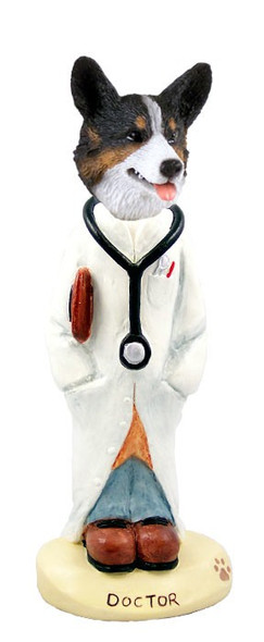 Cardigan Welsh Corgi Doctor Doogie Collectible Dog Figurine