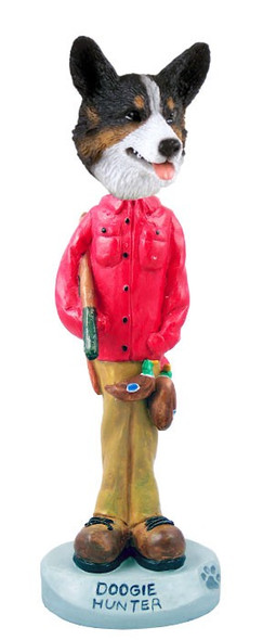 Cardigan Welsh Corgi Hunter Doogie Collectible Dog Figurine