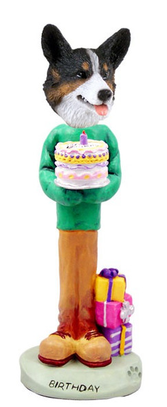 Cardigan Welsh Corgi Birthday Doogie Collectible Dog Figurine
