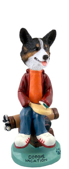 Cardigan Welsh Corgi Vacation Doogie Collectible Dog Figurine
