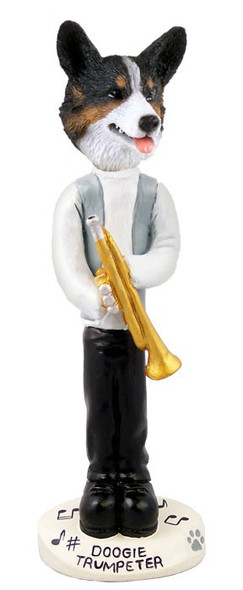Cardigan Welsh Corgi Trumpeter Doogie Collectible Dog Figurine