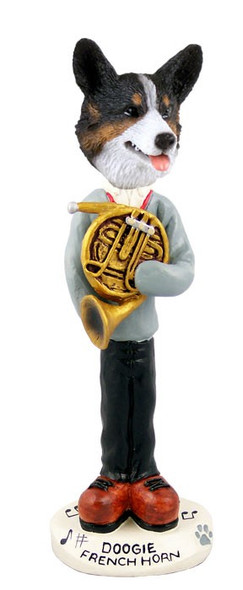 Cardigan Welsh Corgi French Horn Doogie Collectible Dog Figurine