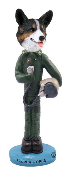 Cardigan Welsh Corgi U S Air Force Doogie Collectible Dog Figurine