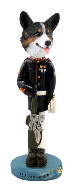 Cardigan Welsh Corgi U S Marines Doogie Collectible Dog Figurine