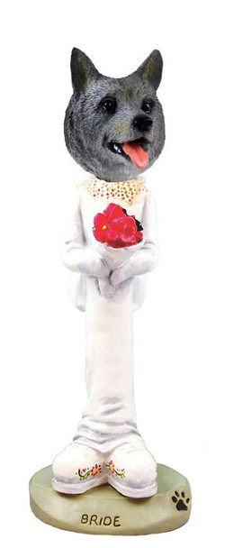 Norwegian Elkhound Bride Doogie Collectible Dog Figurine