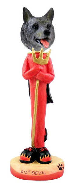Norwegian Elkhound Lil Devil Doogie Collectible Dog Figurine
