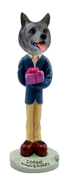 Norwegian Elkhound Anniversary Doogie Collectible Dog Figurine