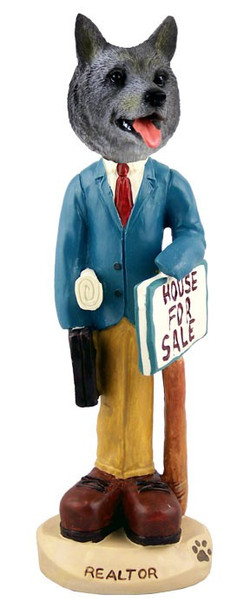 Norwegian Elkhound Male Realtor Doogie Collectible Dog Figurine