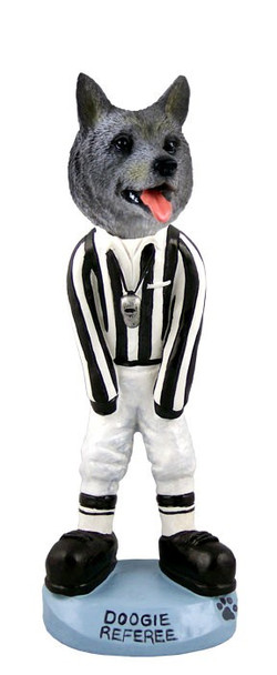 Norwegian Elkhound Referee Doogie Collectible Dog Figurine