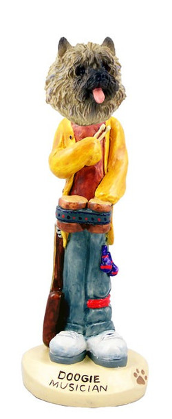 Red Cairn Terrier Musician Doogie Collectible Dog Figurine