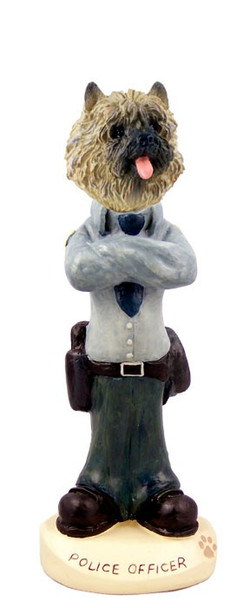 Red Cairn Terrier Police Doogie Collectible Dog Figurine
