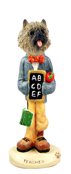 Red Cairn Terrier Teacher Doogie Collectible Dog Figurine