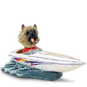 Red Cairn Terrier Motorboat Doogie Collectible Dog Figurine