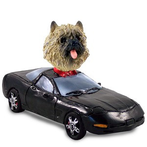 Red Cairn Terrier Sports Car Doogie Collectible Dog Figurine