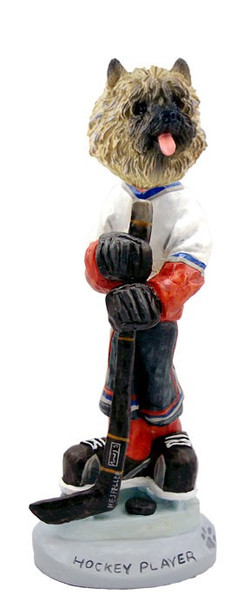Red Cairn Terrier Hockey Player Doogie Collectible Dog Figurine