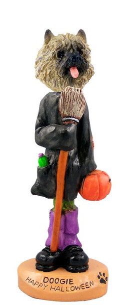 Red Cairn Terrier Happy Halloween Doogie Collectible Dog Figurine
