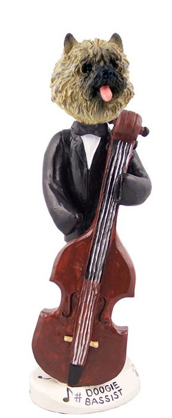 Red Cairn Terrier Bassist Doogie Collectible Dog Figurine