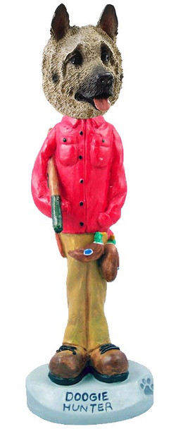 Fawn Akita Hunter Doogie Collectible Dog Figurine