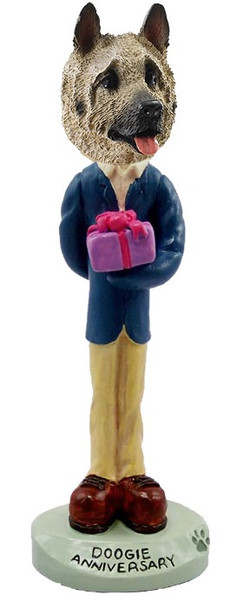 Fawn Akita Anniversary Doogie Collectible Dog Figurine