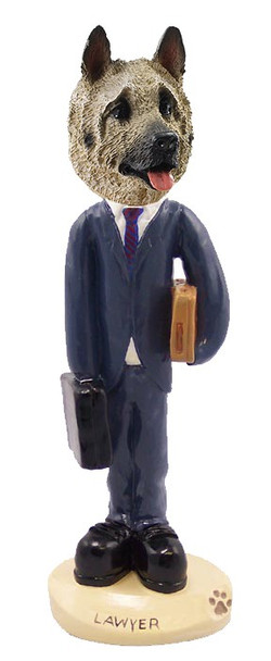 Fawn Akita Lawyer Doogie Collectible Dog Figurine