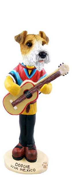 Red Wire Fox Terrier Viva Mexico Doogie Collectible Dog Figurine