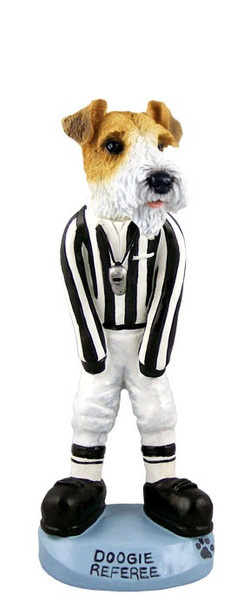 Red Wire Fox Terrier Referee Doogie Collectible Dog Figurine