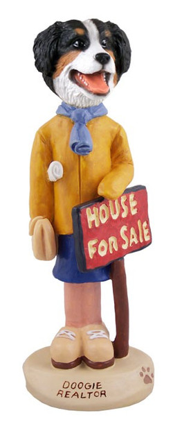 Bernese Mountain Dog Female Realtor Doogie Collectible Dog Figurine