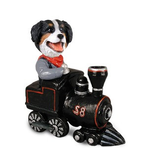 Bernese Mountain Dog Train Doogie Collectible Dog Figurine