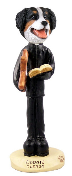 Bernese Mountain Dog Clergy Doogie Collectible Dog Figurine