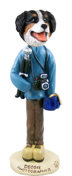 Bernese Mountain Dog Photographer Doogie Collectible Dog Figurine