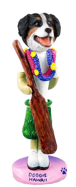 Bernese Mountain Dog Hawaii Doogie Collectible Dog Figurine