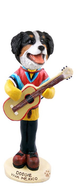 Bernese Mountain Dog Viva Mexico Doogie Collectible Dog Figurine