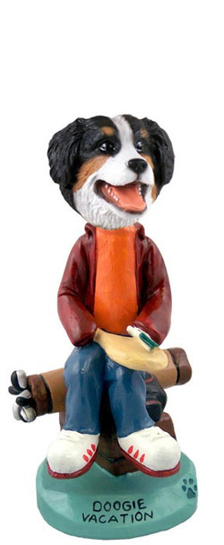 Bernese Mountain Dog Vacation Doogie Collectible Dog Figurine