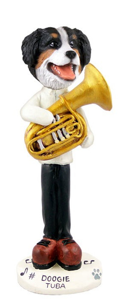 Bernese Mountain Dog Tuba Doogie Collectible Dog Figurine