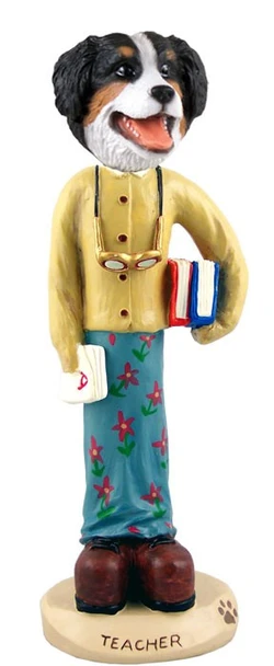 Bernese Mountain Dog Female Teacher Doogie Collectible Dog Figurine