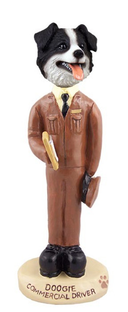Border Collie Commercial Driver Doogie Collectible Dog Figurine