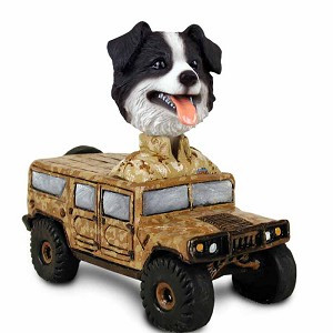 Border Collie Hummer Doogie Collectible Dog Figurine