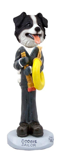 Border Collie Sailor Doogie Collectible Dog Figurine