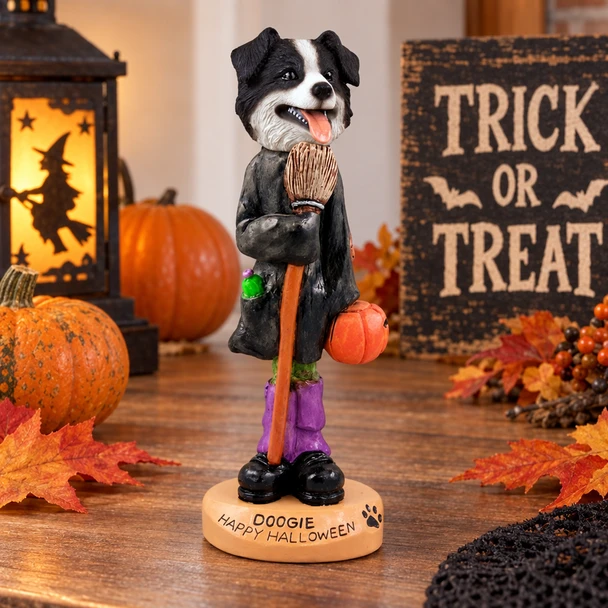 Border Collie Happy Halloween Doogie Collectible Dog Figurine