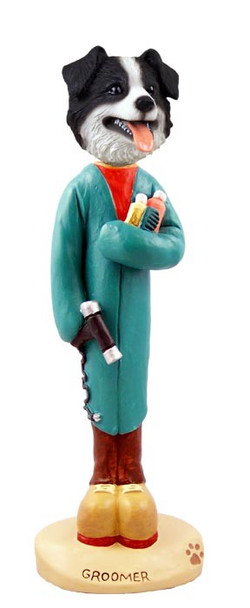 Border Collie Groomer Doogie Collectible Dog Figurine